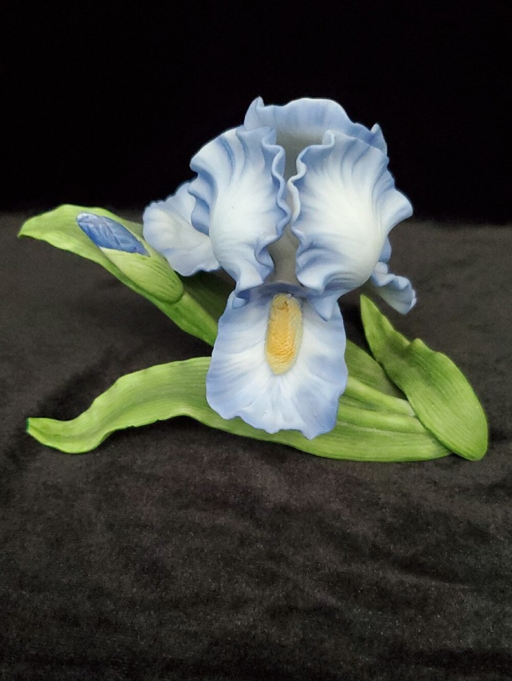 Lenox Blue Iris Porcelain Flower Sculpture Figurine
